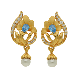 Enthralling Bloom Gold Earring Drops